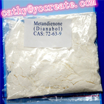 Metandienone oral CAS 72-63-9 pour le gain de muscle et la perte de poids